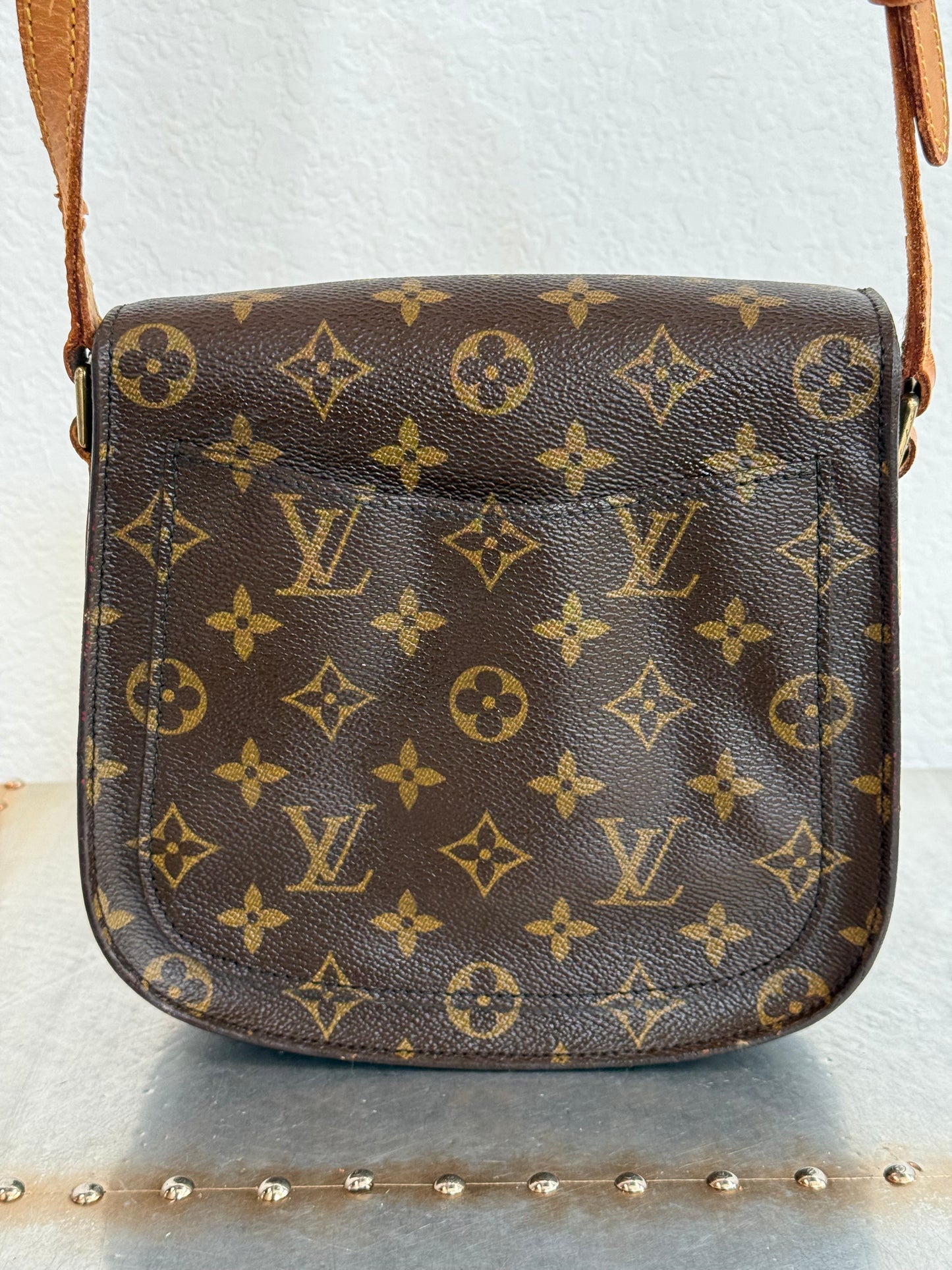 Pre-owned Authentic Louis Vuitton Saint Cloud MM Monogram Crossbody Bag