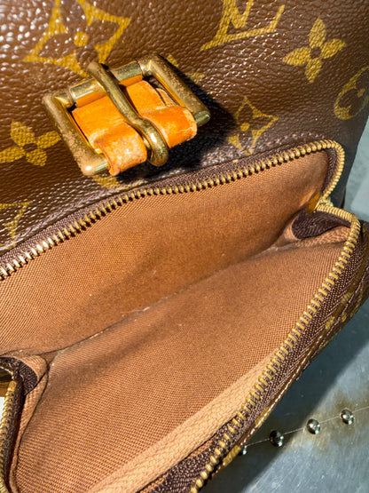 Pre-owned Authentic Louis Vuitton Montsouris MM Monogram Backpack