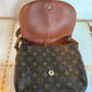 Pre-owned Authentic Louis Vuitton Saint Cloud GM Monogram Crossbody Bag