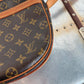 Pre-owned Authentic Louis Vuitton Jeune Fille GM Monogram Crossbody Bag