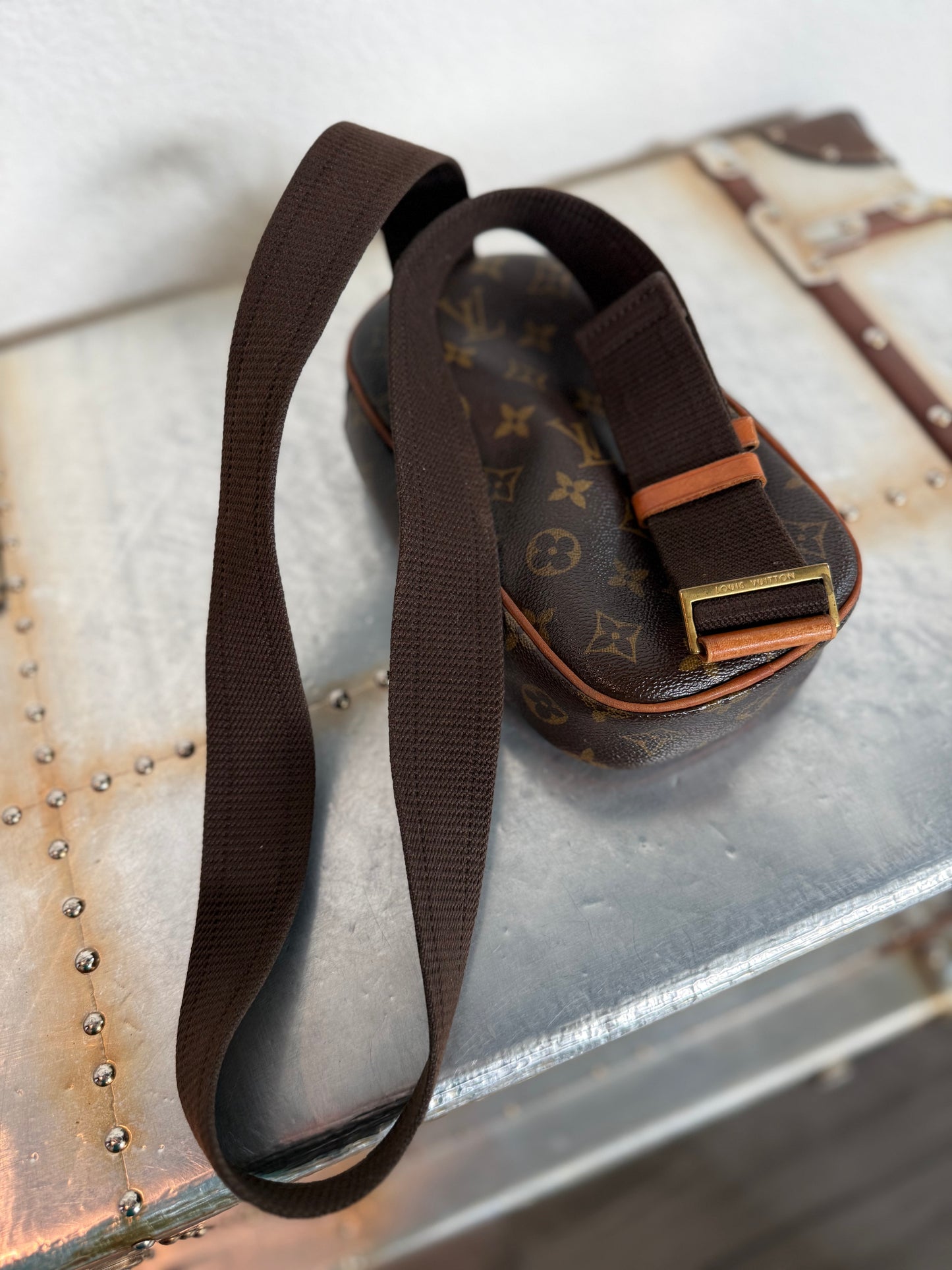 Pre-owned Authentic Louis Vuitton Pochette Gange Monogram Bum Bag