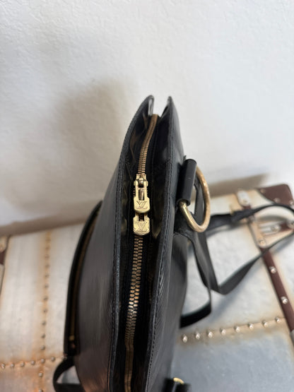 Pre-owned Authentic Louis Vuitton Gobelins Epi Black Backpack