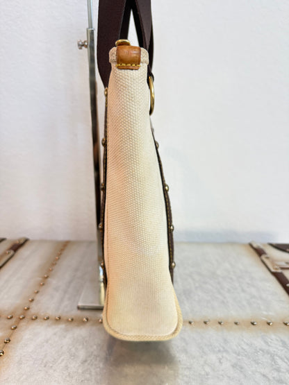 Pre-owned Louis Vuitton Antigua Cabas MM Canvas Shoulder Tote Bag