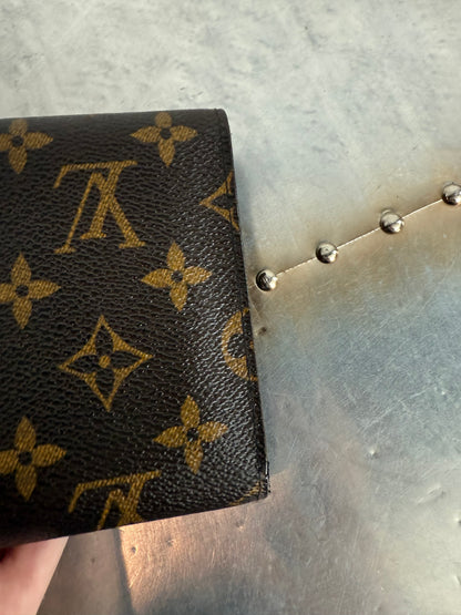 Pre-owned Authentic Louis Vuitton Porte Tresor Etui Papier Monogram Trifold Wallet