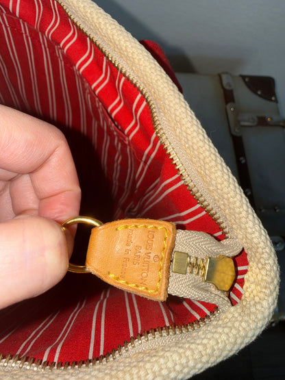 Pre-owned Louis Vuitton Antigua Cabas MM Canvas Shoulder Tote Bag