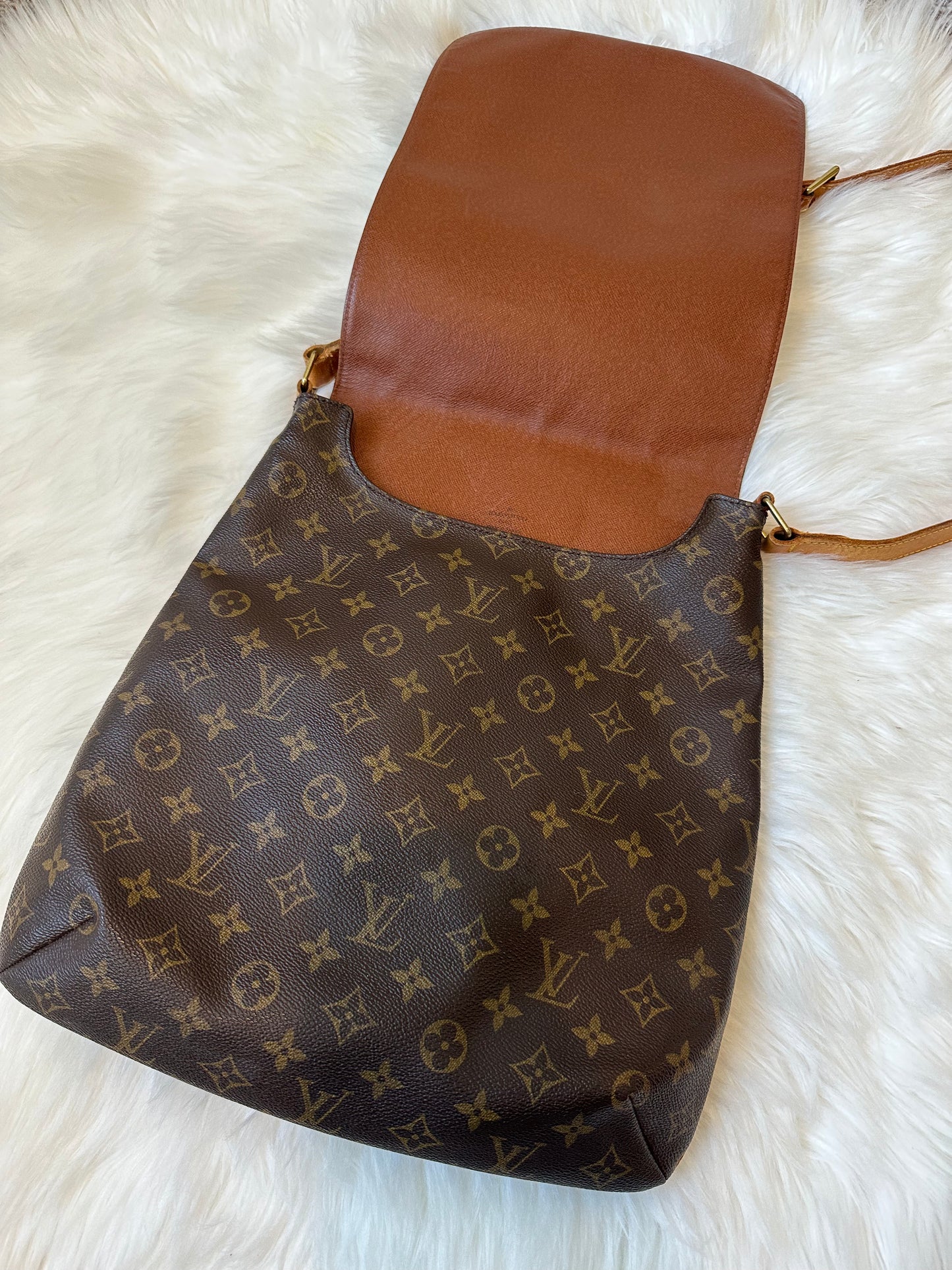 Pre-owned Authentic Louis Vuitton Musette Salsa GM Monogram Shoulder / Crossbody Bag