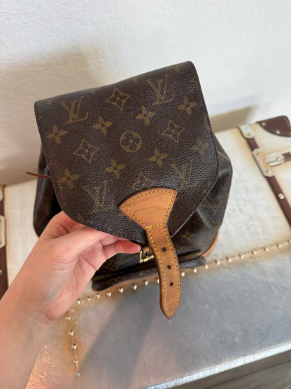 Pre-owned Authentic Louis Vuitton Montsouris MM Monogram Backpack