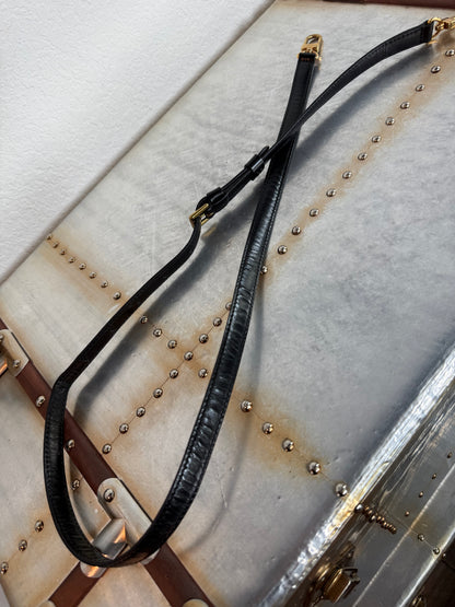 Pre-owned Authentic Louis Vuitton Monceau 28 Epi Black Shoulder / Crossbody Bag