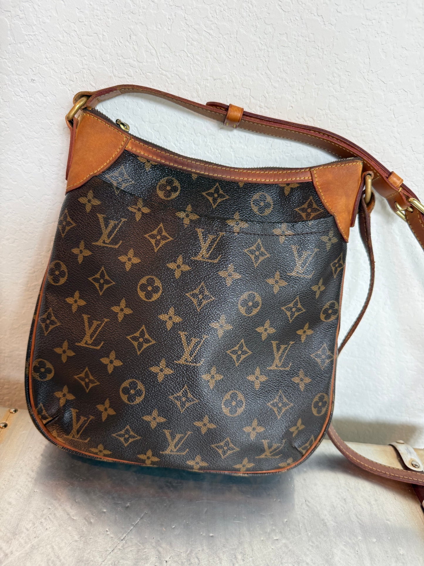 Pre-owned Authentic Louis Vuitton Odeon PM Monogram Shoulder / Crossbody Bag