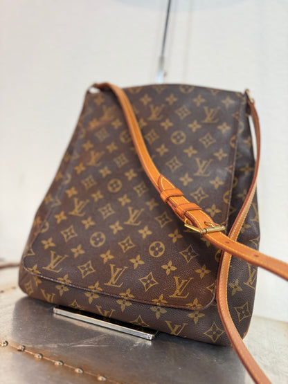 Pre-owned Authentic Louis Vuitton Musette Salsa GM Monogram Shoulder / Crossbody Bag