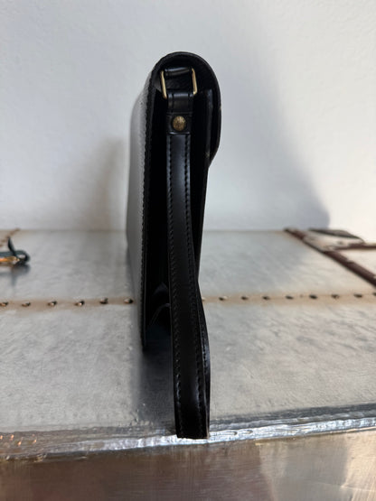 Pre-owned Authentic Louis Vuitton Sellier Dragonne Epi Black Clutch Bag