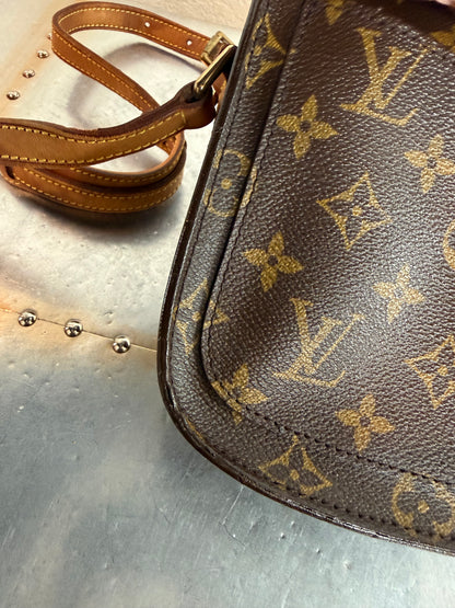 Pre-owned Authentic Louis Vuitton Saint Cloud PM Monogram Crossbody Bag