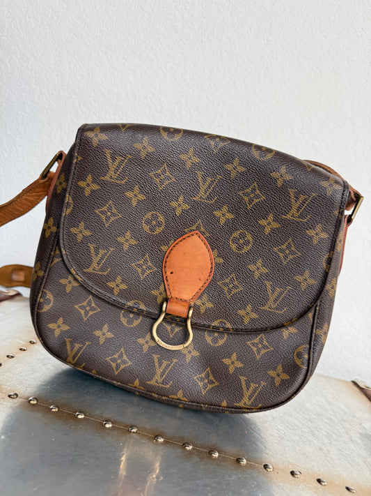 Pre-owned Authentic Louis Vuitton Saint Cloud GM Monogram Crossbody Bag