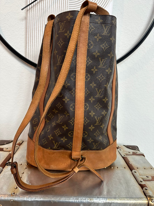 Pre-owned Authentic Louis Vuitton Randonnee GM Monogram Backpack