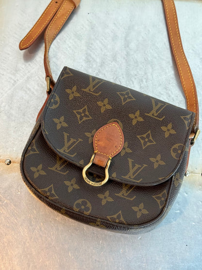 Pre-owned Authentic Louis Vuitton Saint Cloud PM Monogram Crossbody Bag