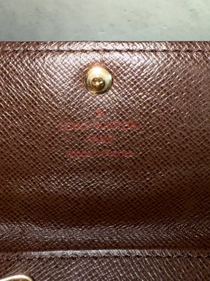 Pre-owned Authentic Louis Vuitton Damier Ebene 6 Key Holder