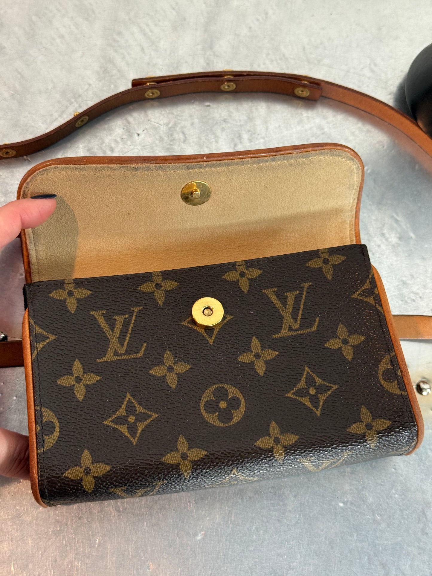 Pre-owned Authentic Louis Vuitton Monogram Florentine Waist Bag