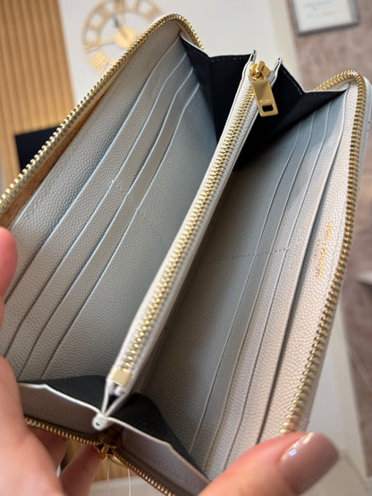 Saint Laurent YSL zip around wallet
