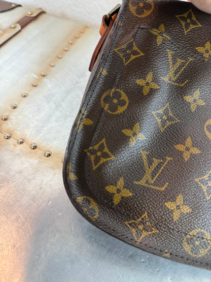Pre-owned Authentic Louis Vuitton Saint Cloud MM Monogram Crossbody Bag