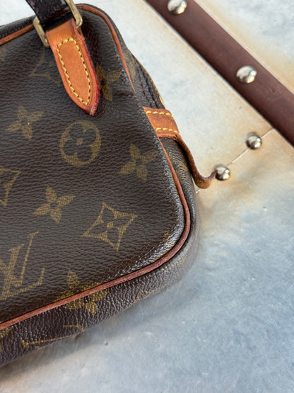 Pre-owned Authentic Louis Vuitton Marly Bandouliere Monogram Crossbody Bag