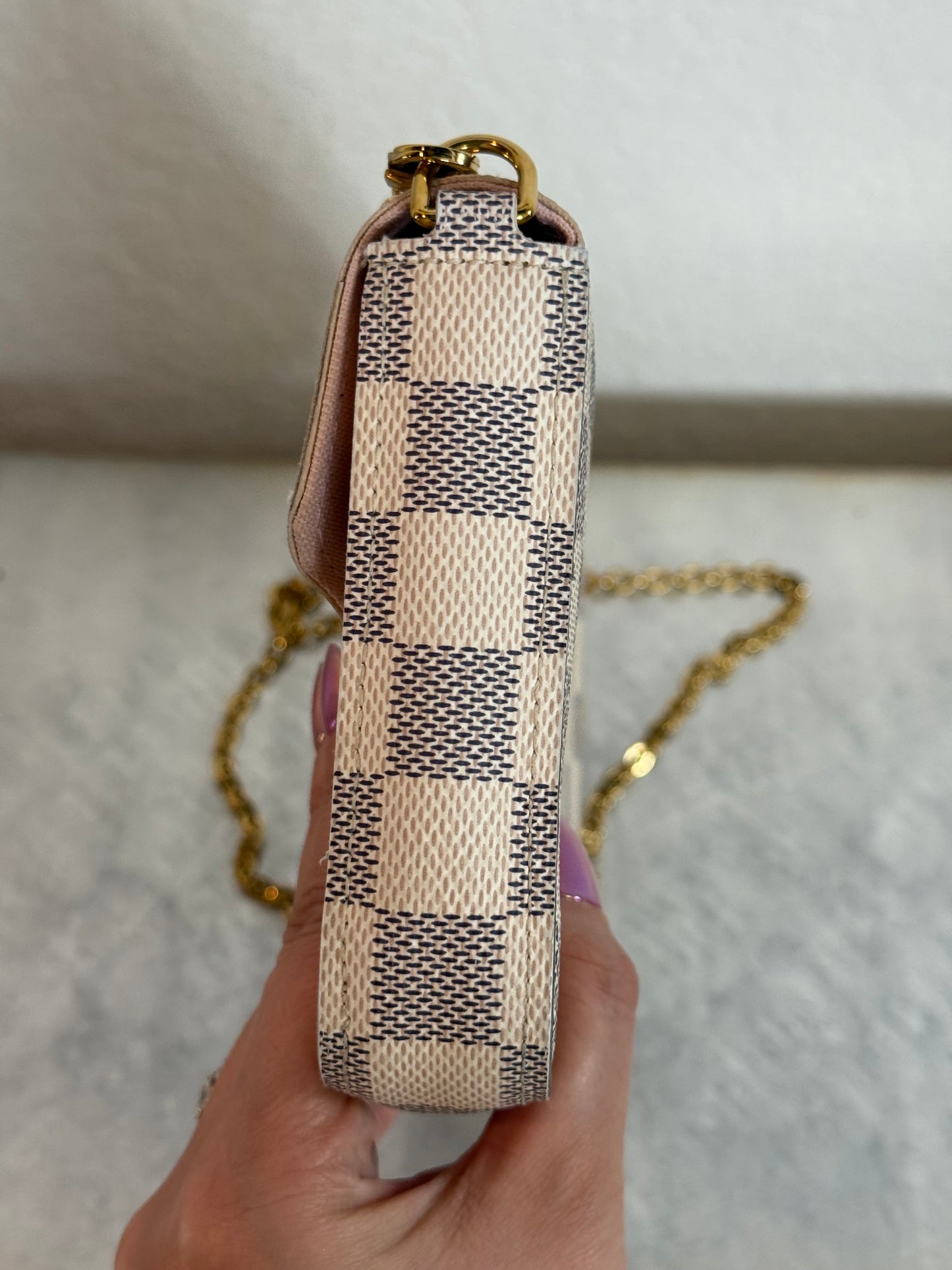 Pre-owned Authentic Louis Vuitton Felicie Pochette Monogram Crossbody Bag