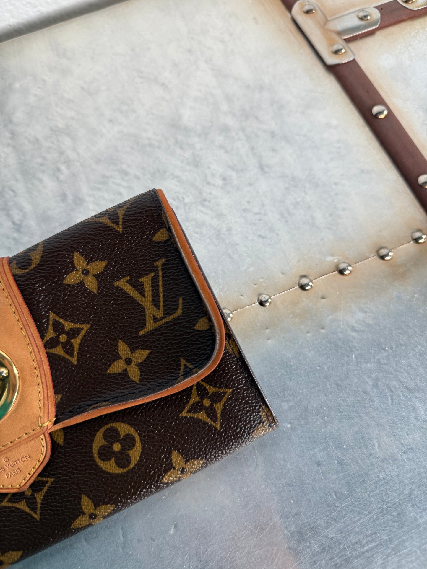 Pre-owned Authentic Louis Vuitton Boetie Monogram Long Wallet