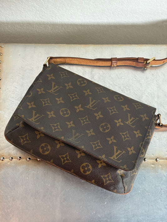 Pre-owned Authentic Louis Vuitton Musette Tango Monogram Shoulder Bag