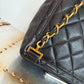 Pre-owned Authentic Chanel Vintage Caviar Square Backpack