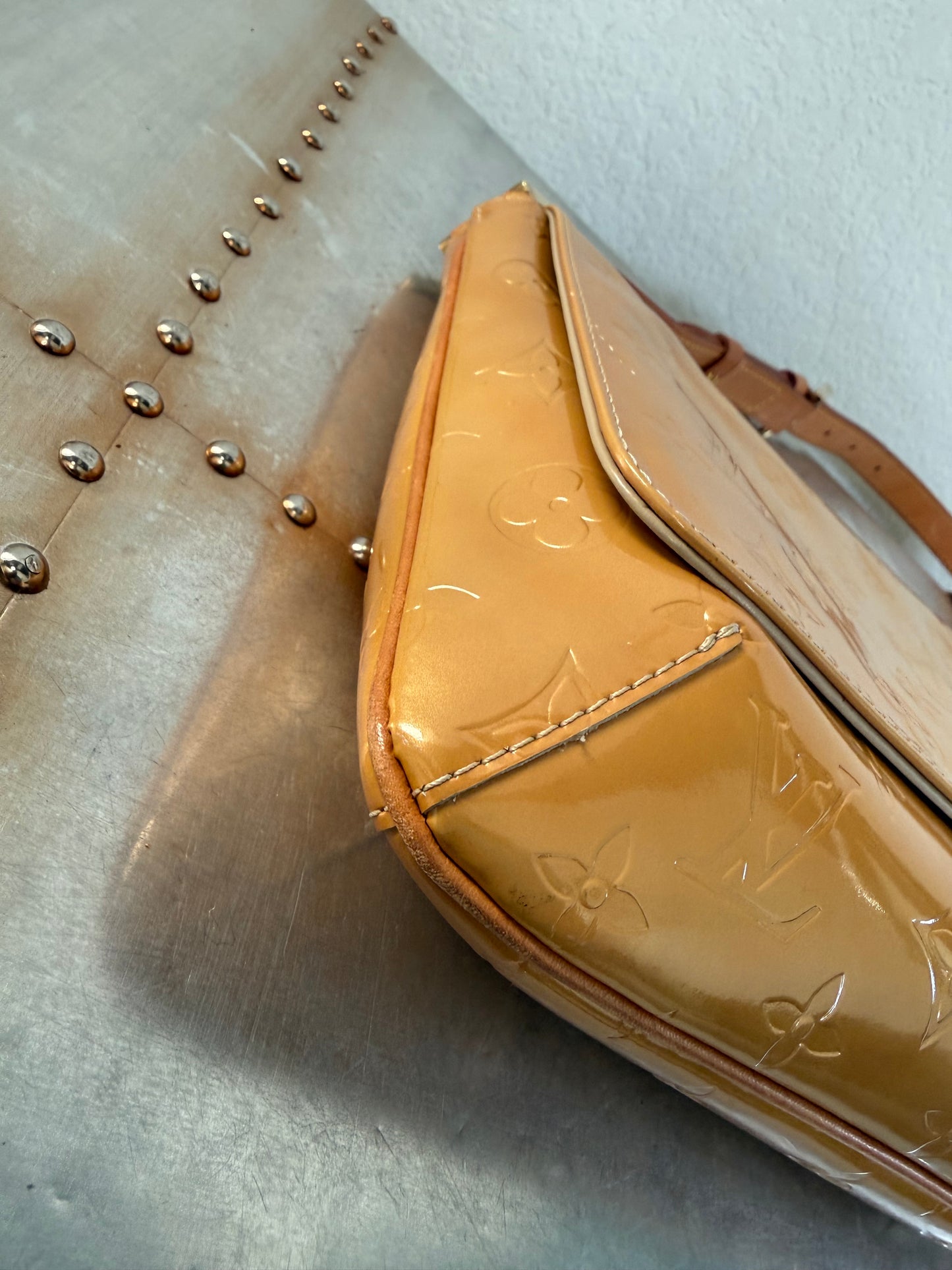 Pre-owned Authentic Louis Vuitton Vernis Thompson Street Shoulder Bag