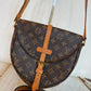 Pre-owned Authentic Louis Vuitton Chantilly MM Monogram Crossbody Bag
