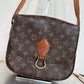 Pre-owned Authentic Louis Vuitton Saint Cloud GM Monogram Crossbody Bag
