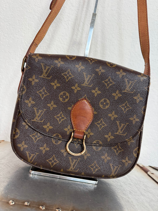 Pre-owned Authentic Louis Vuitton Saint Cloud GM Monogram Crossbody Bag