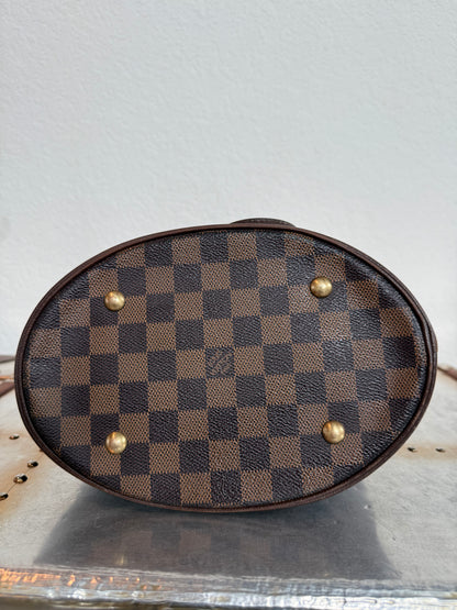 Pre-owned Authentic Louis Vuitton Bucket Damier Ebene Shoulder Bag