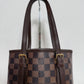Pre-owned Authentic Louis Vuitton Bucket Damier Ebene Shoulder Bag