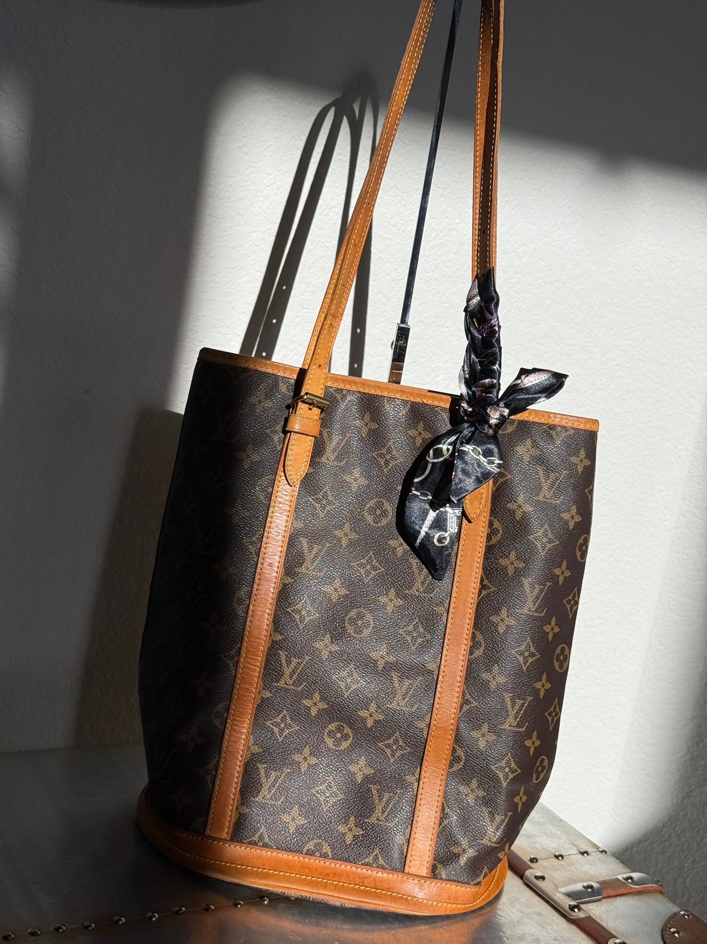 Pre-owned Authentic Louis Vuitton Bucket GM Monogram Shoulder Tote Bag