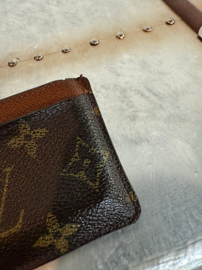 Pre-owned Authentic Louis Vuitton Monogram Card holder / Card Case / Wallet