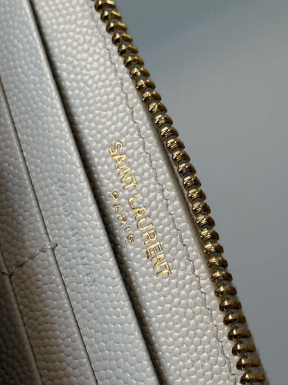 Saint Laurent YSL zip around wallet