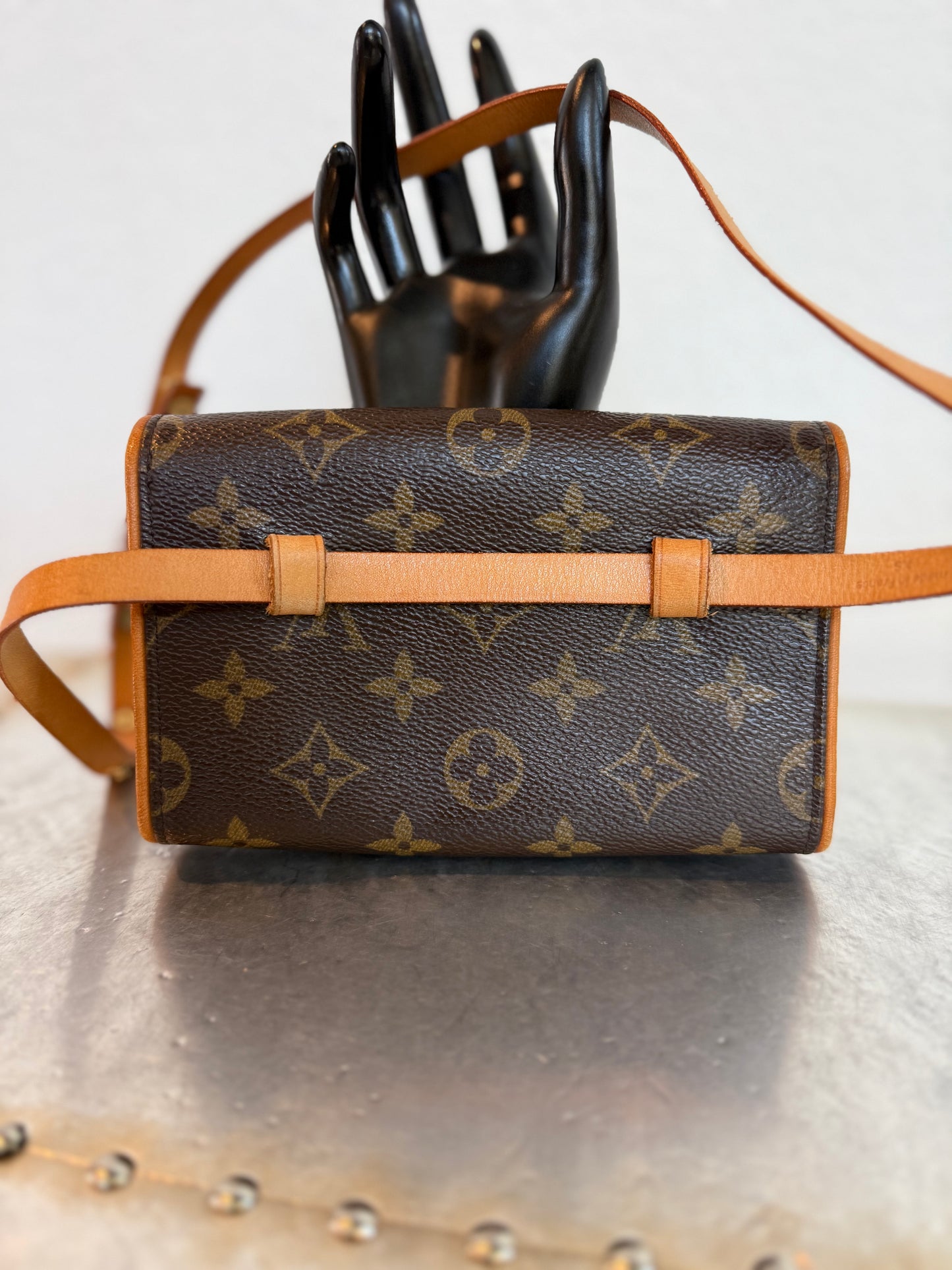 Pre-owned Authentic Louis Vuitton Monogram Florentine Waist Bag