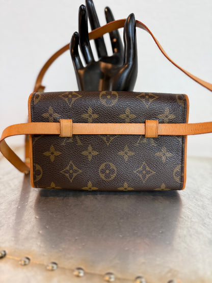 Pre-owned Authentic Louis Vuitton Monogram Florentine Waist Bag