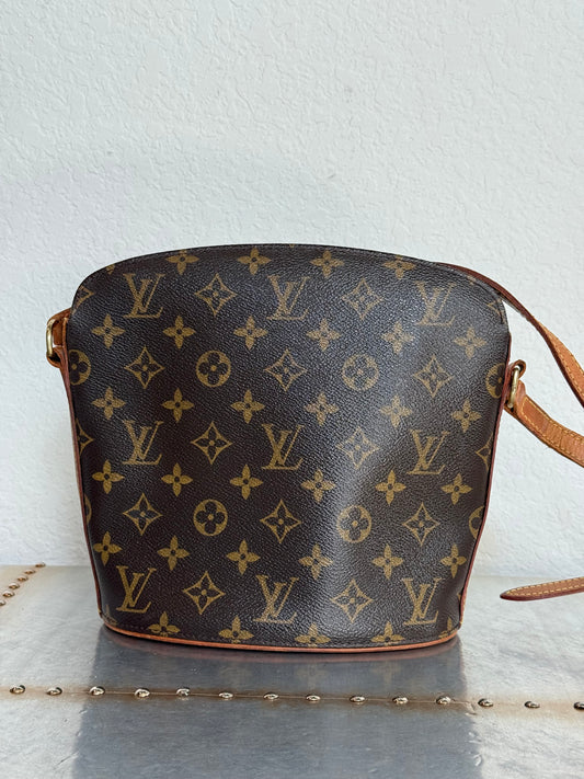 Pre-owned Authentic Louis Vuitton Drouot Monogram Crossbody Bag