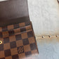 Pre-owned Authentic Louis Vuitton Portefeuille Sarah Damier Ebene Long Wallet