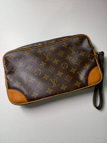 Pre-owned Authentic Louis Vuitton Marly Dragonne GM Monogram Clutch / Handbag