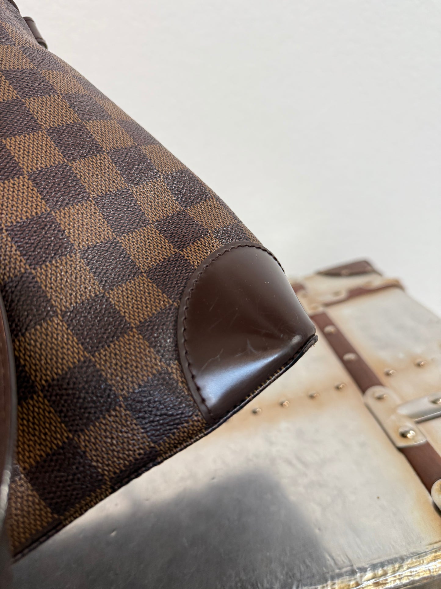 Pre-owned Louis Vuitton Hampstead MM Damier Ebene Tote / Shoulder Bag