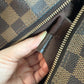 Pre-owned Authentic Louis Vuitton Naviglio Damier Ebene Crossbody Bag