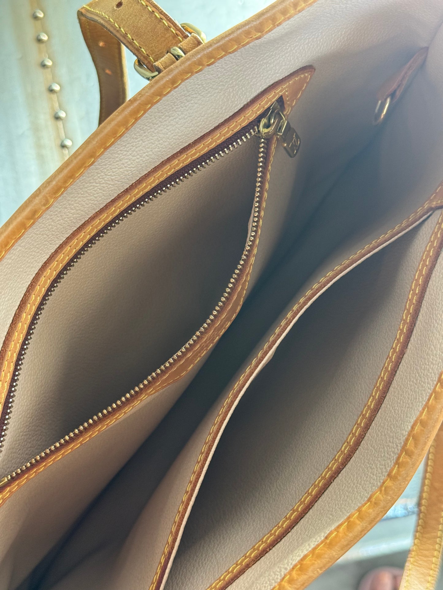 Pre-owned Authentic Louis Vuitton Bucket GM Monogram Shoulder Tote Bag