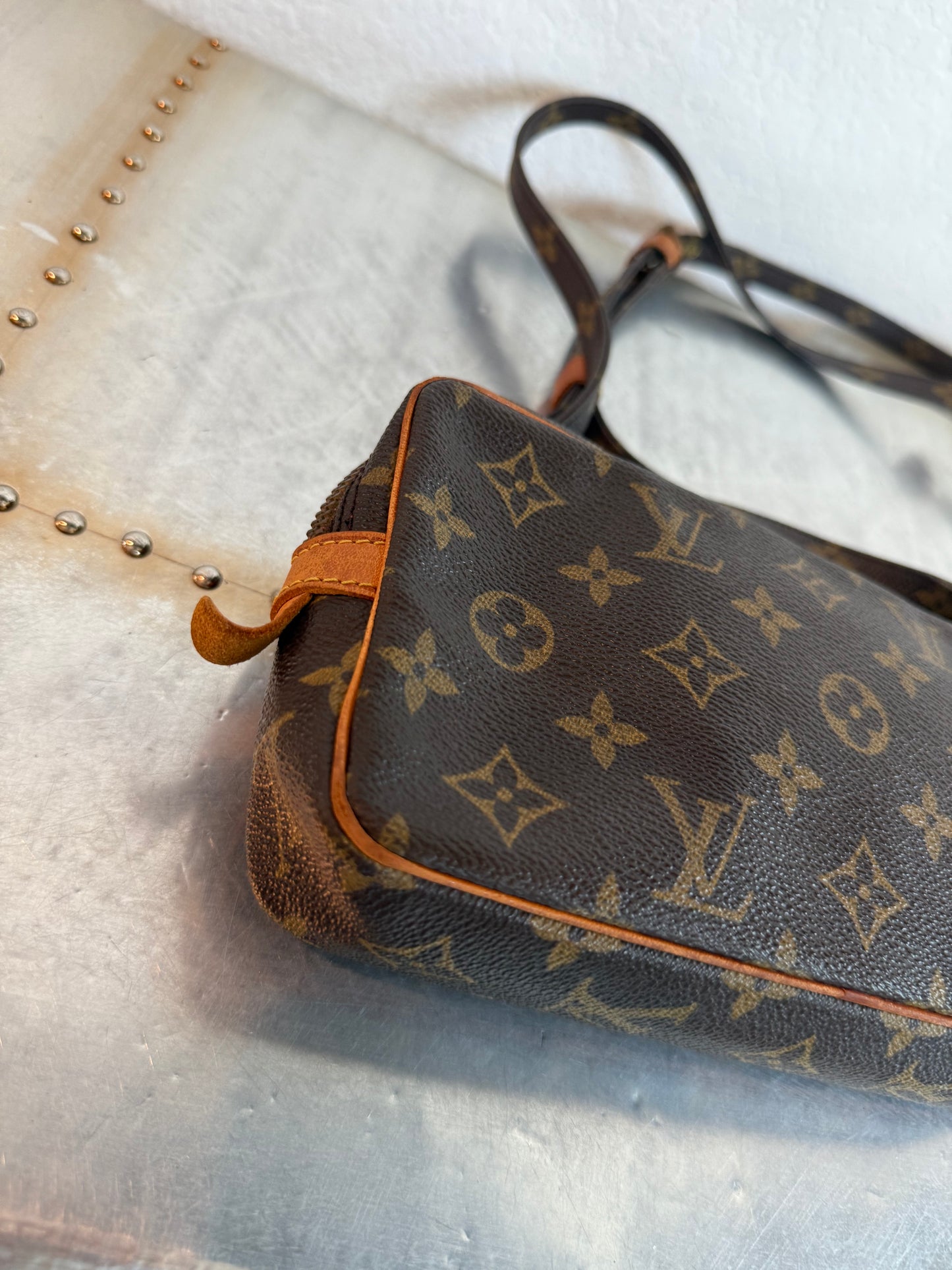 Pre-owned Authentic Louis Vuitton Marly Bandouliere Monogram Crossbody Bag
