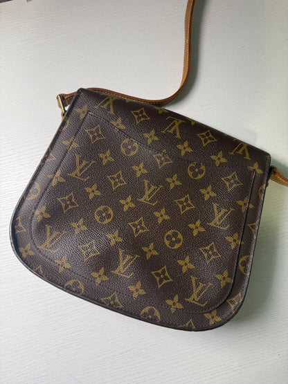 Pre-owned Authentic Louis Vuitton Saint Cloud GM Monogram Crossbody Bag