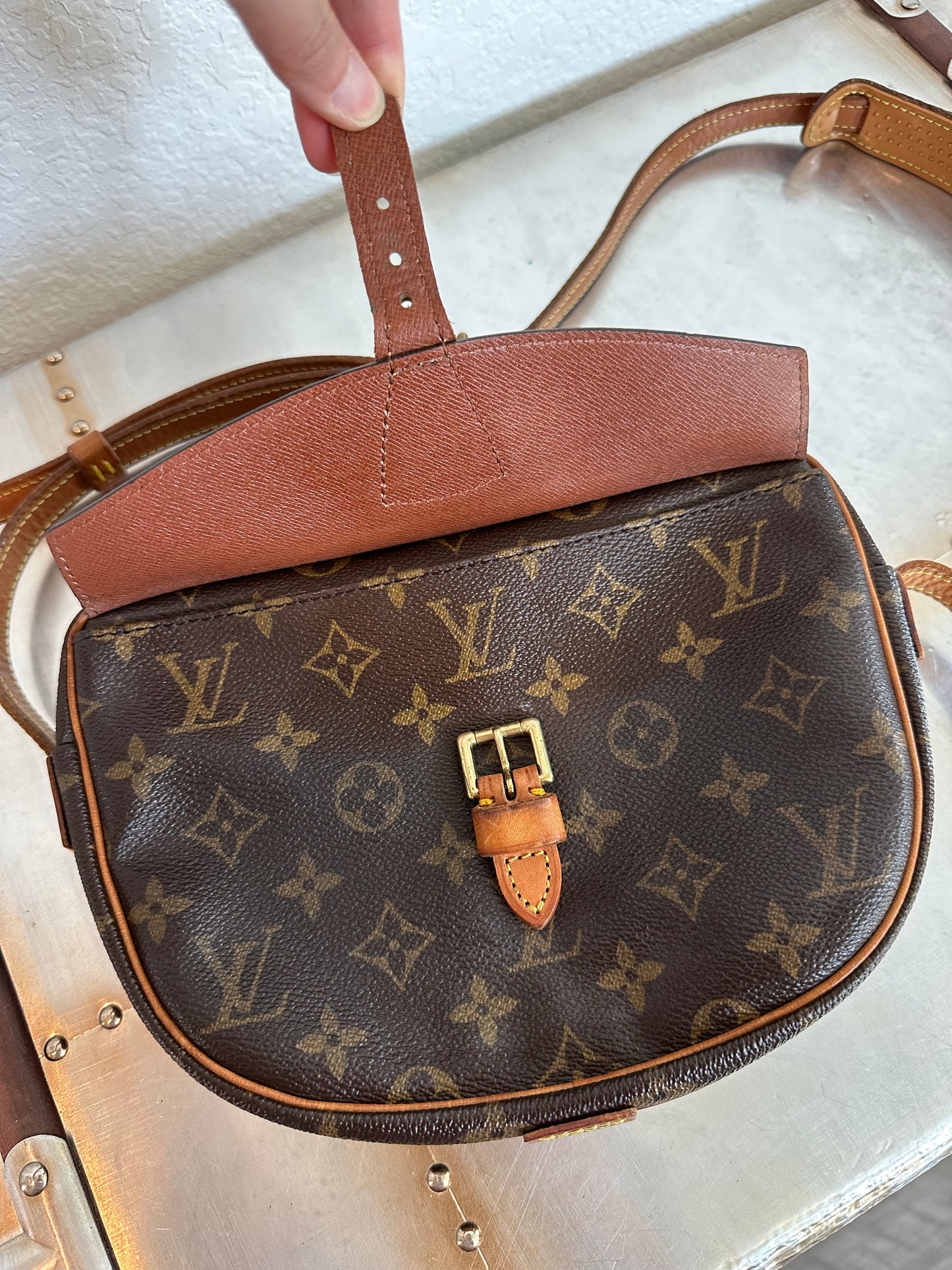 Pre-owned Authentic Louis Vuitton Jeune Fille PM Monogram Crossbody Bag