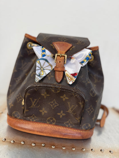 Pre-owned Authentic Louis Vuitton Montsouris Mini Monogram Backpack