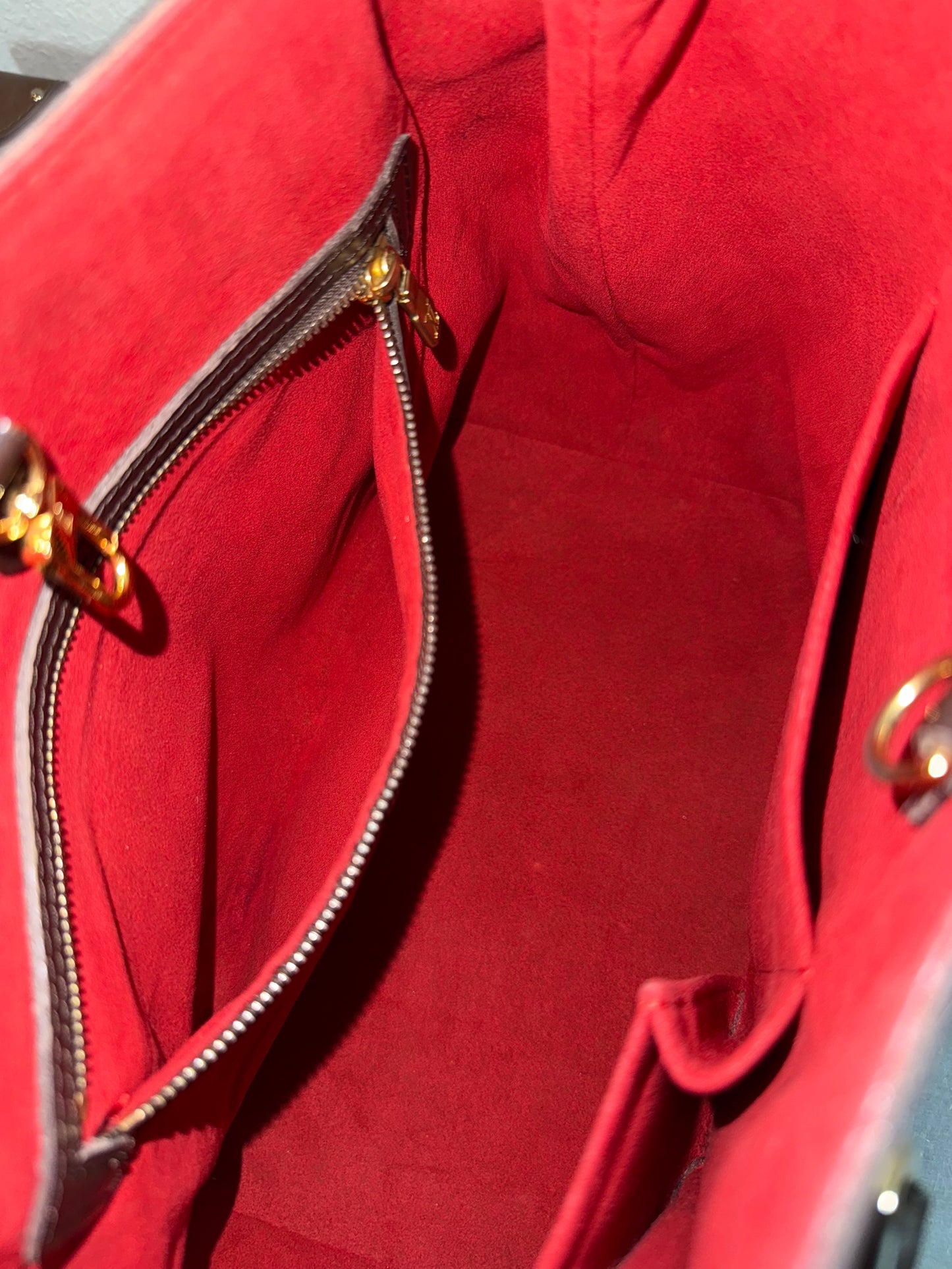 Pre-owned Louis Vuitton Hampstead MM Damier Ebene Tote / Shoulder Bag
